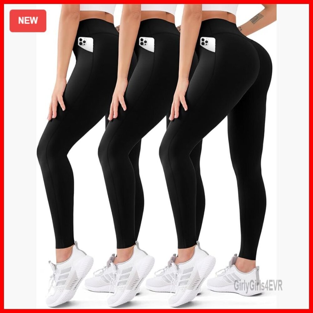 High Waisted Leggings Tummy Control Yoga Pants Non See-Through Workout